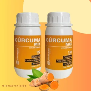 Oferta 2 Frascos De Cúrcuma con Kion y Pimienta Negra, para potenciar tu sistema inmunologico